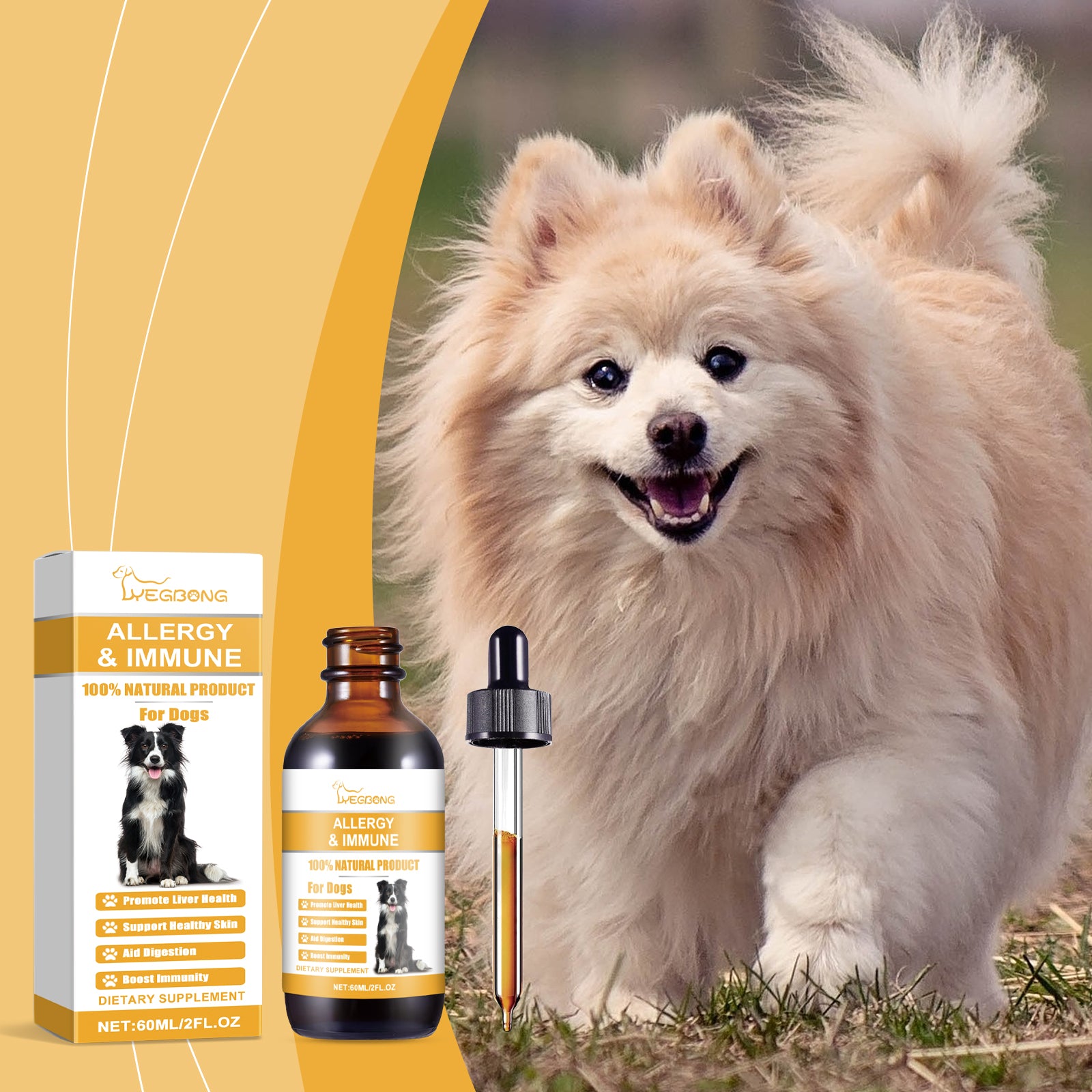 Dog Body Care Drops, Care And Relieve Pet Body Discomfort Nutritional Care Supplements
