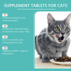 Cat Probiotic Tablets To Improve Intestinal Health, Balance Digestion And Absorption Of Pet Nutritional Supplements