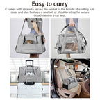 Foldable & Expandable Pet Carrier Bag - Mesh Breathable Cat/Dog Travel Bag, Convertible Crossbody Handbag for Small Pets