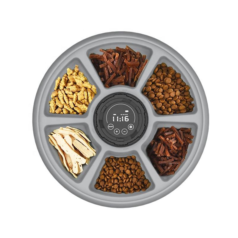 Automatic 6-Tray Pet Feeder — Timed Electric Bowl for Cats & Dogs