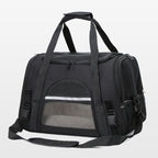 Foldable & Expandable Pet Carrier Bag - Mesh Breathable Cat/Dog Travel Bag, Convertible Crossbody Handbag for Small Pets